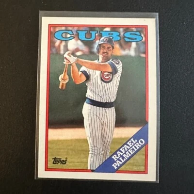 1988 MLB Topps Rafael Palmeiro #186 Base Card Chicago Cubs - Image 1 of 2