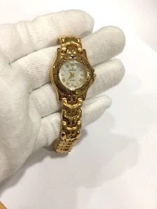 Vintage Peugeot Women's Gold-Tone Watch Mother of Pearl Japan Movement - Picture 1 of 8