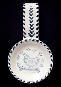 Keramik Löffelablage Jose Dovis Henne Huhn Folkart nicht mehr produziert Stück Virginia Künstler - Bild 1 von 6