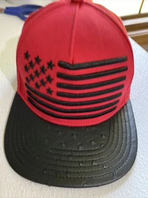 Cayler & Sons Hip Hop Raro De Colección Snapback Gorra Bandera de Estados Unidos Ala de Cuero V$A Foto 1 de 4