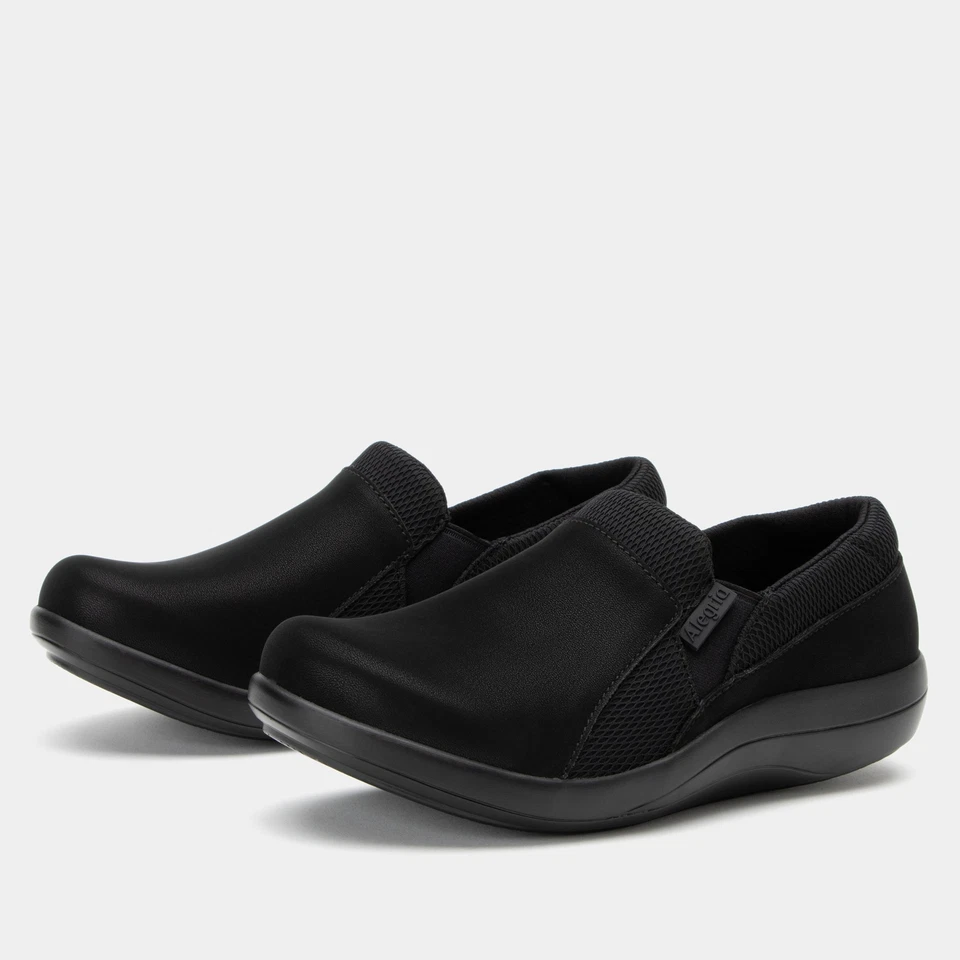 Alegria Duette Shoes US 10.5/11 EUR 41 Black Comfort Walking Slip-On DUE-601