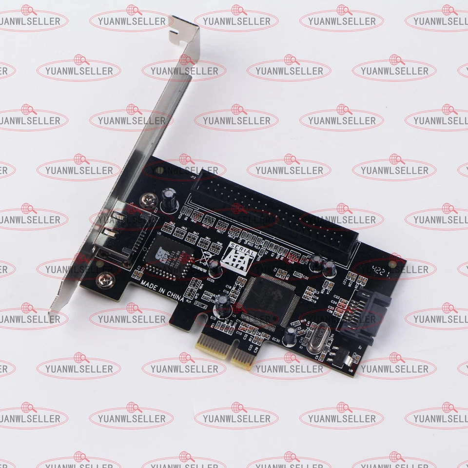 2 Port SATA II 2.0 RAID & 1 IDE 3.5" to PCI-E PCI Express Adapter Converter Card - Image 1 of 1