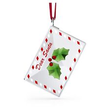 Swarovski Crystal Holiday Cheers Letter to Santa Ornament