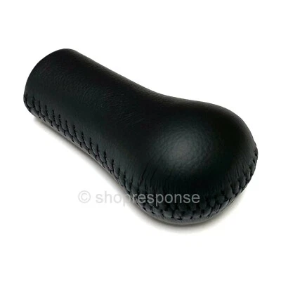 Perilla de cambio de cuero negra OEM Nissan para 89-98 180SX 240SX Silvia S13 S14 JAPÓN Foto 1 de 2