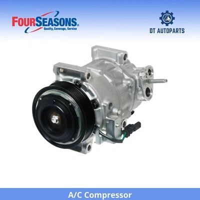 For 2015-2021 GMC Sierra 2500 HD 6.6L V8 A/C Compressor 4 Seasons 2016 2017 2018 - Image 1 of 4