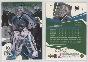 2003-04 Upper Deck Black Diamond Green /100 Evgeni Nabokov #78