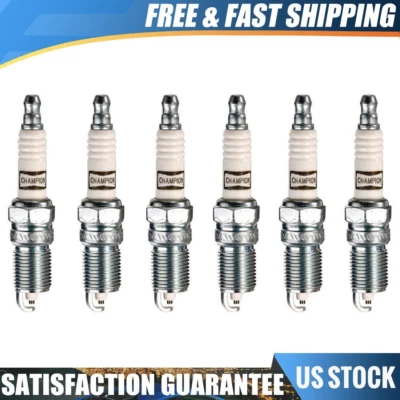 Vela de ignição Champion Platinum Power 6X compatível com 1993-1997 Chrysler Concorde V6 3.5L - Imagem 1 de 3