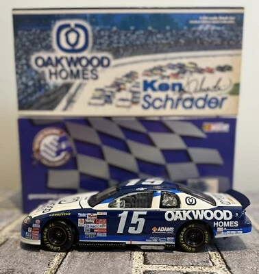 Action KEN SCHRADER #15 Oakwood Homes 1999 Monte Carlo 1/24 Diecast NASCAR /3504 - Image 1 of 4