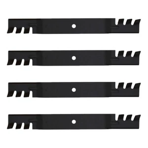 Qty 4: Toothed Mulching Blade Fits Exmark Replaces 106-2247-03 - Picture 1 of 9