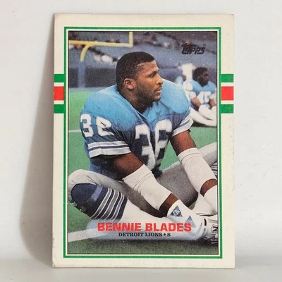 Bennie Blades RC Detroit Lions 1989 Topps Football Rookie Card #365 - Image 1 of 2