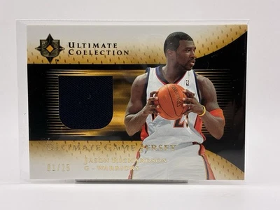 2005-06 Ultimate Collection Jason Richardson #UJ-JA Game Worn Gold /25 Warriors - Image 1 of 4