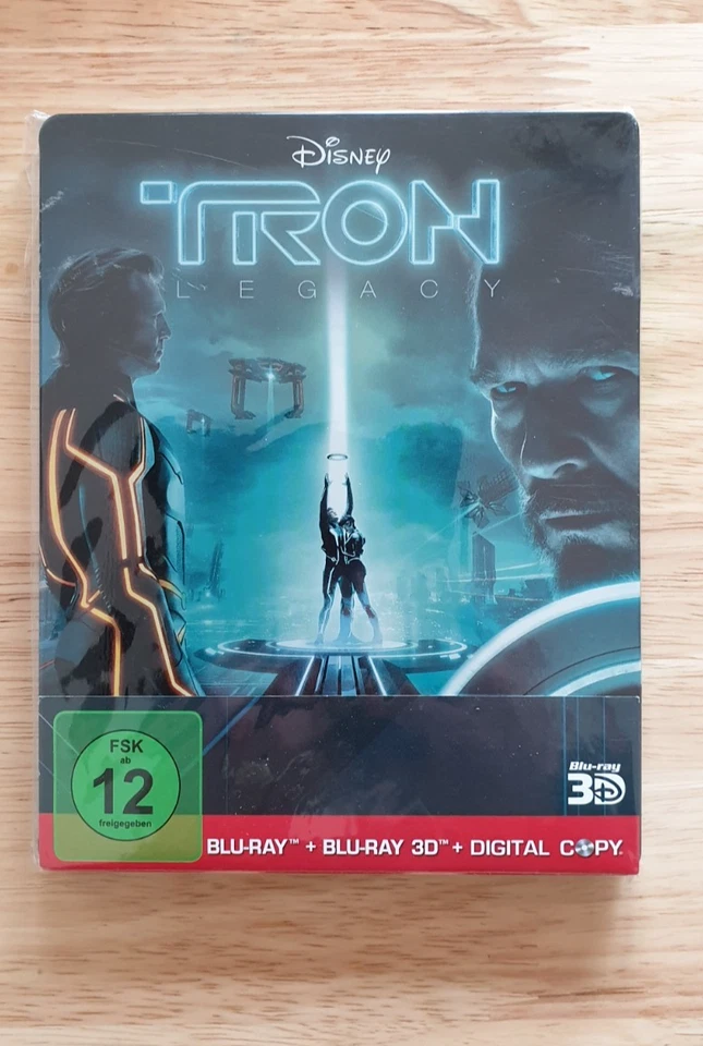 Tron Legacy Steelbook 3D Blu-ray German Edition Rare OOP Mint Condition - Image 1 of 4