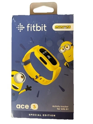 Reloj Rastreador de Actividad Fitbit Minions Ace 3 Edición Especial - Amarillo Foto 1 de 4