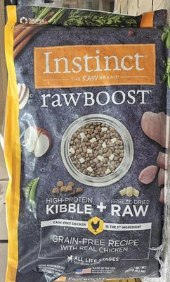 INSTINCT 21 LBS Raw Boost Natural Dry Dog Food w/ Freeze Dried Pcs 4/15/2026 - Image 1 of 3