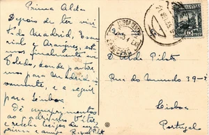 España 1935 Postal de Toledo a Lisboa (Portugal) (3176) - Imagen 1 de 2
