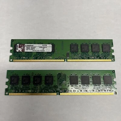 Kingston 1GB DDR2 667MHz PC2-5300 Desktop RAM Memory KVR667D2N5/1G  - Image 1 of 2
