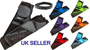 Avalon TYRO PLUS Archery 3 Tube Hip Target Quiver With Belt 2 Pocket RH / LH - Picture 1 of 15