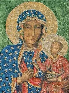 Cross-stitch kit Icon The Madonna of Czestochow 469A thea gouverneur - Picture 1 of 9
