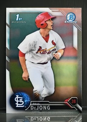 Bowman Chrome #BCP43 2016 Paul DeJong 1st Bowman Arizona Cardinals Foto 1 de 2