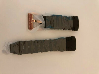 Original TechnoMarinE NEGRO Correa Banda 40MM Reloj Silicona ORO ROSA Hebilla NUEVO Foto 1 de 2