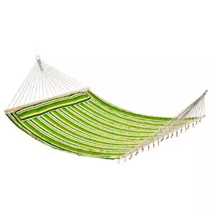 More details for outsunny hammock outdoor garden camping hanging swing portable travel green