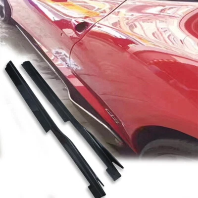 Carbon Fiber Sideskirts Side Skirt Lip Cover For Ferrari 458 Spider Italia - Imagen 1 de 4