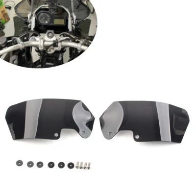 2ⅹ Side Windshield Windscreen Wind Deflector For BMW R1200GS ADV 2004-2012 Black - Image 1 of 4