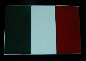 NICE ITALIAN TRICOLOR FLAG BELT BUCKLE NEW! - Picture 1 of 2