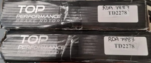 Top Performance Disc Brake Rotors - pair (TD2278) RDA7887 - Picture 1 of 2