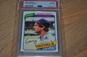 1980 TOPPS baseball GEORGE BRETT #450 graded PSA 8 NMMT royals HOF - Picture 1 of 4