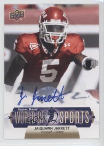 2011 Upper Deck World of Sports Auto Jaiquawn Jarrett #136 Rookie Auto RC