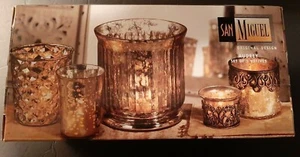 SAN MIGUEL 5 PIECE VOTIVE SET - NEW IN BOX - Picture 1 of 1