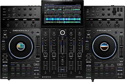Denon DJ PRIME 4+ 4-Deck DJ Controller WI-FI MUSIC STREAMING With Amazon Music - Image 1 of 4