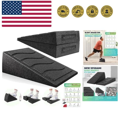 Tabla inclinada para estiramiento de pantorrillas, tabla inclinada de 5 ángulos ajustables para sentadillas... Foto 1 de 4