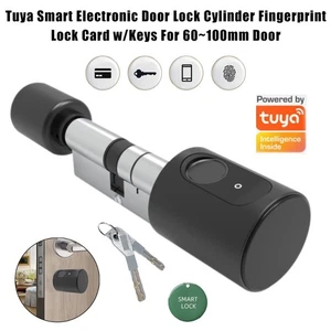 Elektronisches Fingerabdruck Türschloss Türöffner 60-110mm Tür Schließzylinder~ - Bild 1 von 27