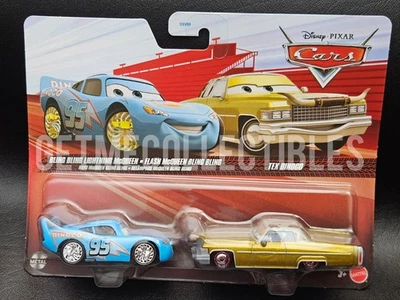DISNEY PIXAR CARS BLING BLING LIGHTNING MCQUEEN TEX DINOCO 2026 2 PACK SAVE 6% - Image 1 of 2