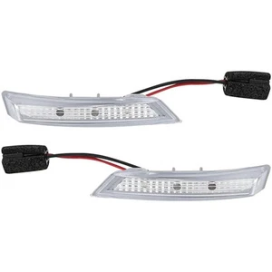 2Pcs Exterior Mirror LED Turn Signal Light Plastic Replacement Fits for Grand - Picture 1 of 3