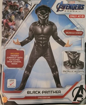 Disfraz de Pantera Negra Halloween Marvel Avengers Endgame Niño 12-14 Niños Grandes Foto 1 de 4
