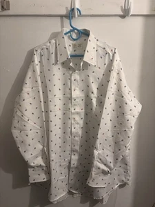 Vintage 70s Sears Men’s Store Ultressa Geometric Disco Button Up Shirt Size 2XL - Picture 1 of 11