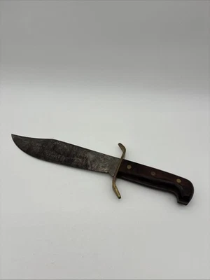 "Cuchillo Bowie vintage Western USA W49 D 15"" longitud total" Foto 1 de 4