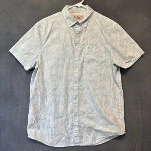 Penguin Shirt Damask Casual Button Down Men's Medium Preppy Embroidered Logo - Picture 1 of 11