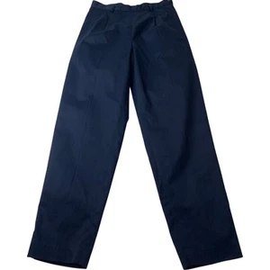 Timberland Wide-Leg Trousers Classic Navy Cotton Women's UK 8 - Picture 1 of 5