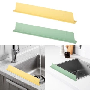 Kitchen Sink Splash Guard Water Baffle Sink Splatter Screen, Suction Cup Base, - Picture 1 of 7