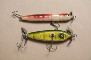 TOM MANN'S-HARD WORM--BASS, PIKE Spinner + Unmarked Wood Spinner Paw Paw - Picture 1 of 3