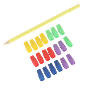 20PC Erasers Pencil Top Caps Chisel Shape Eraser Student Supplies Sta*NA