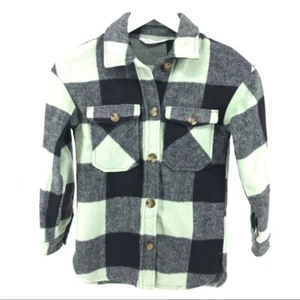 H&M Green & Black Plaid Button-Up Shirt | Perfect for All Seasons - Picture 1 of 5