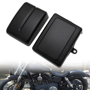 PARA '01-11 HARLEY DYNA FAT STREET BOB SUPER GLIDE BAJA BATERÍA CUBIERTA LATERAL - Imagen 1 de 14