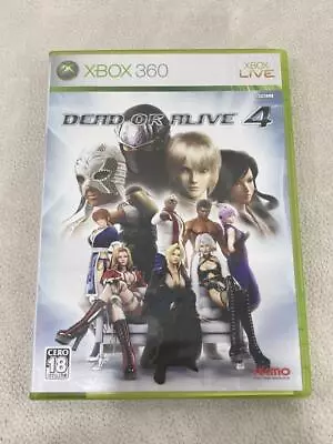 Dead or Alive 4 Microsoft Xbox 360 Koei Tecmo Fighting C8K-00012 w/Case JP 9 - Image 1 of 4