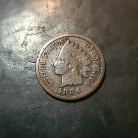 1886 Type II Indian Head Penny, Nice Condition Cover