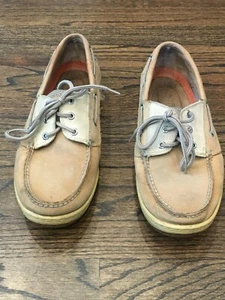 Sperry Top-Sider Billfish 3-Eye Leather Boat Shoes Men 10.5 Tan Beige 0799023  - Picture 1 of 8